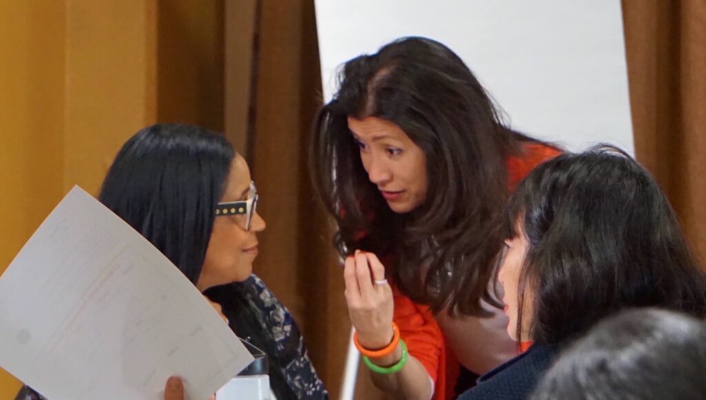 Academy attendees with Bernadette